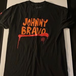 Mens Johnny bravo T-shirt, color black, SIZE SMALL